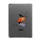 Orange Haired Personalised Witch Apple iPad Grey Case