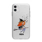 Orange Haired Personalised Witch Apple iPhone 11 in White with Bumper Case