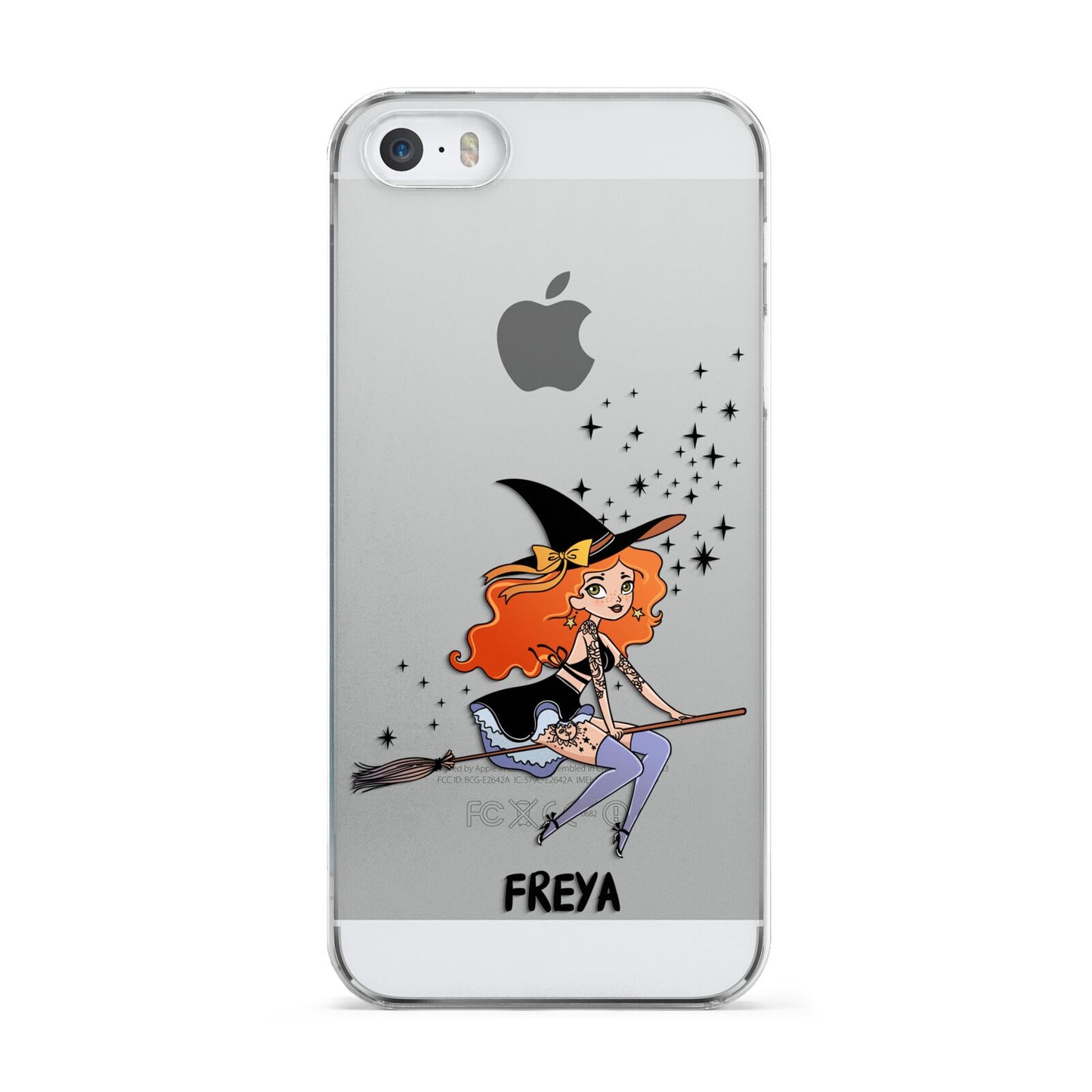 Orange Haired Personalised Witch Apple iPhone 5 Case