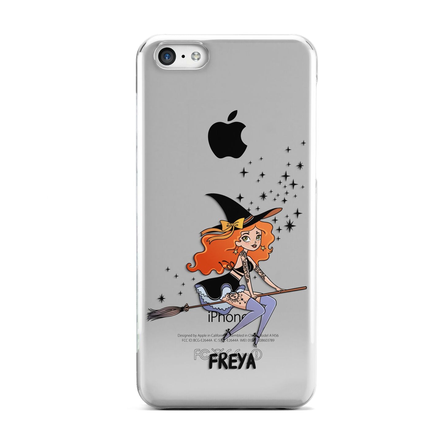 Orange Haired Personalised Witch Apple iPhone 5c Case