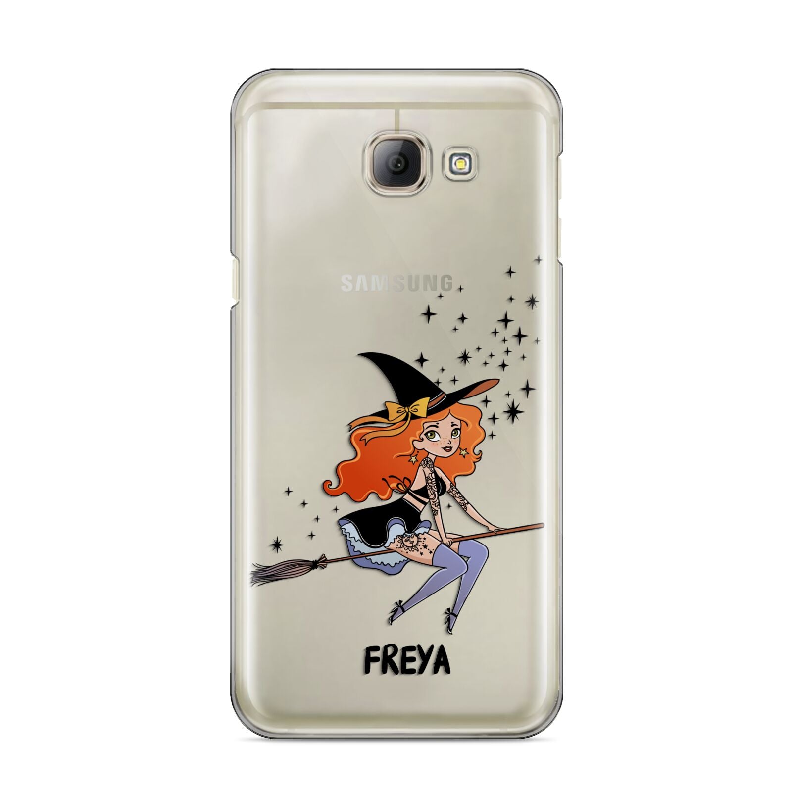Orange Haired Personalised Witch Samsung Galaxy A8 2016 Case