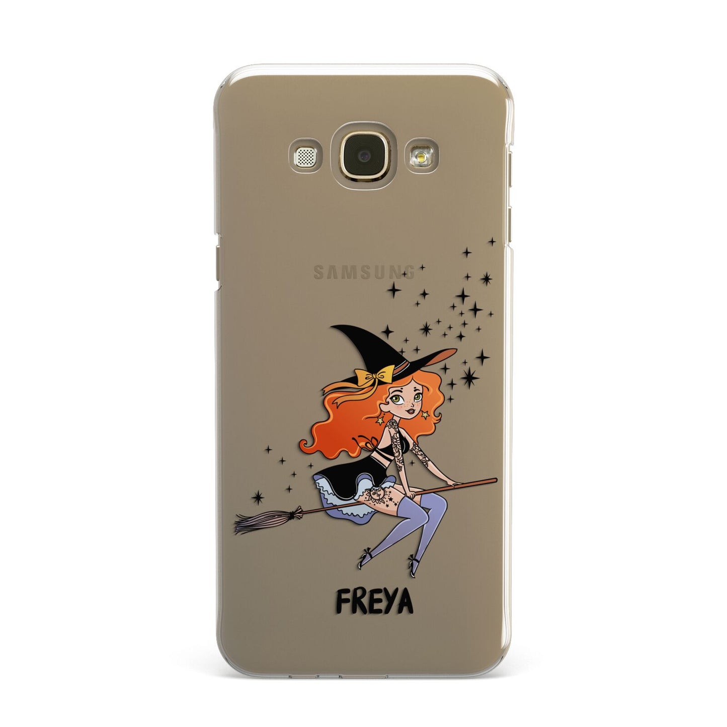 Orange Haired Personalised Witch Samsung Galaxy A8 Case