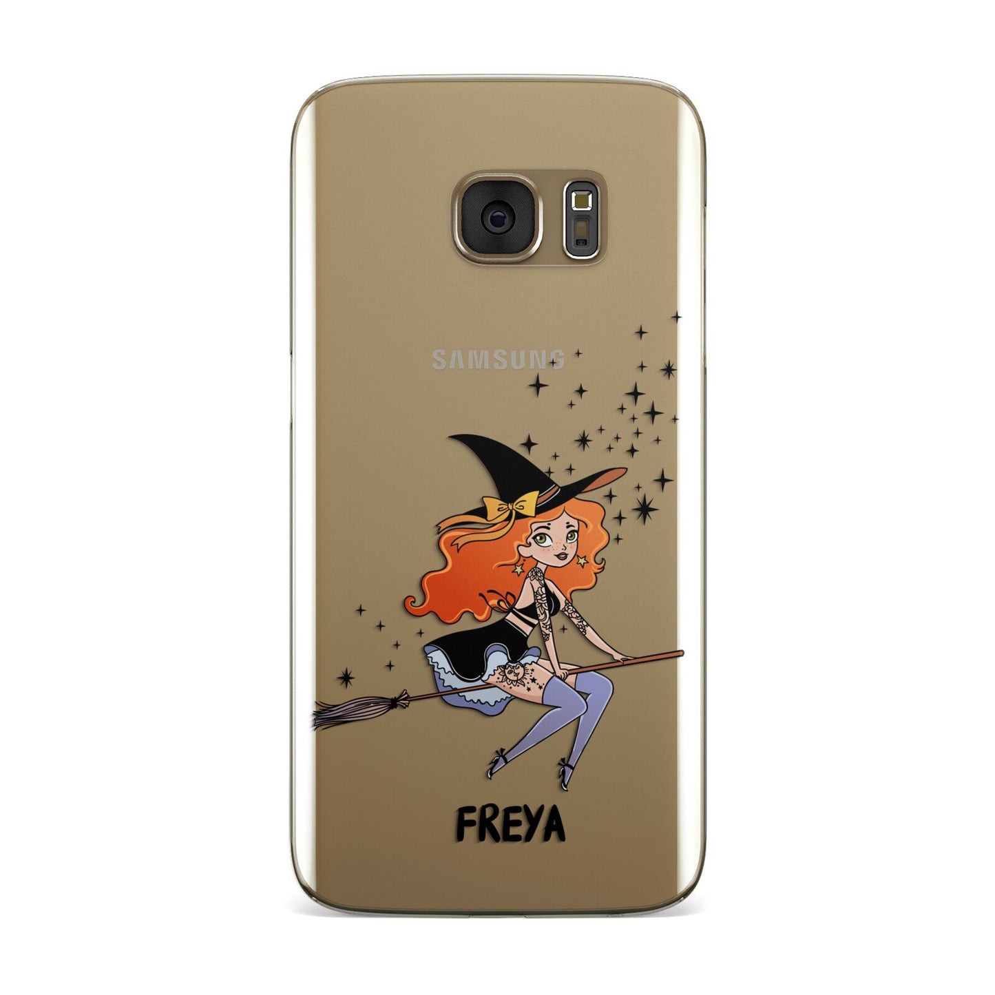 Orange Haired Personalised Witch Samsung Galaxy Case
