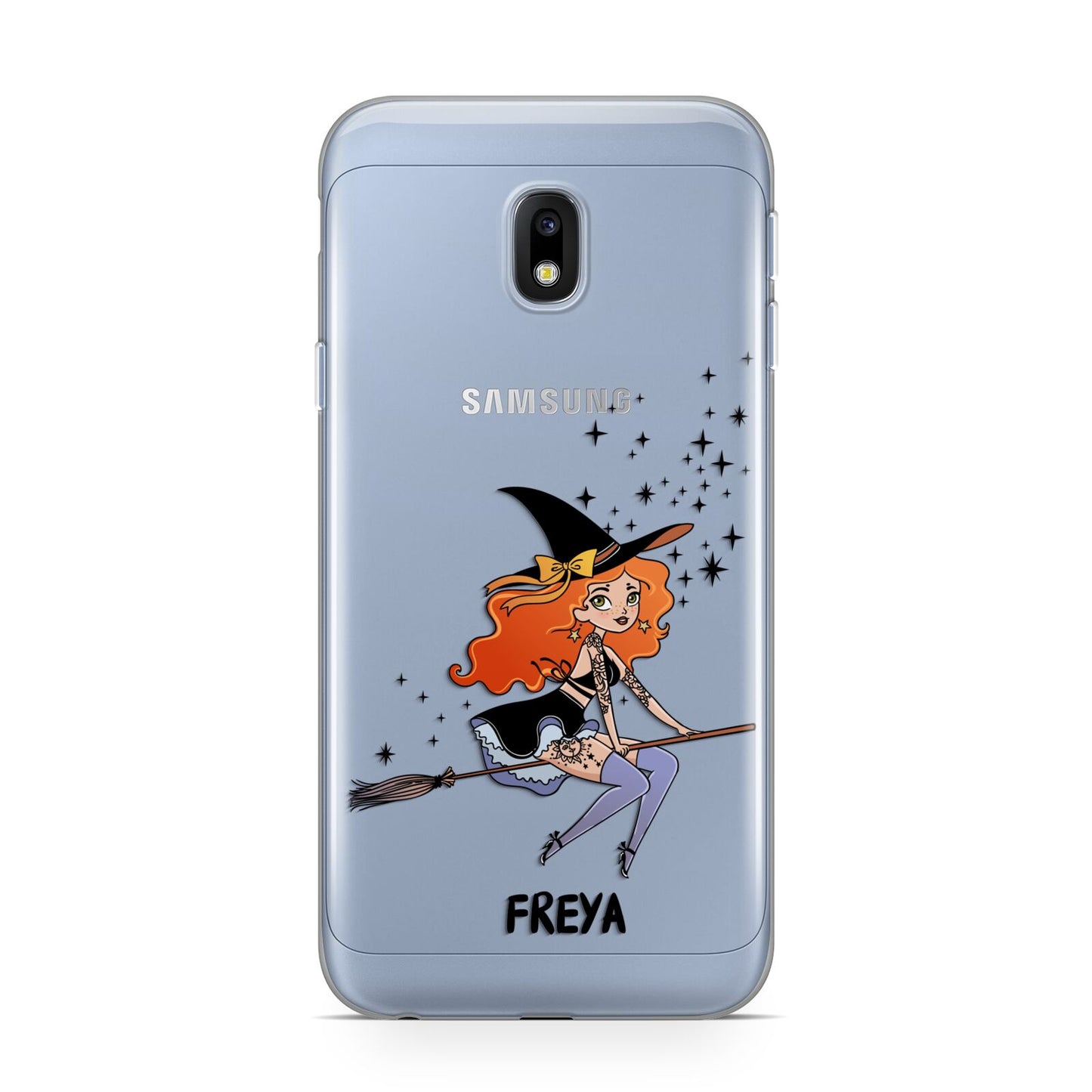 Orange Haired Personalised Witch Samsung Galaxy J3 2017 Case