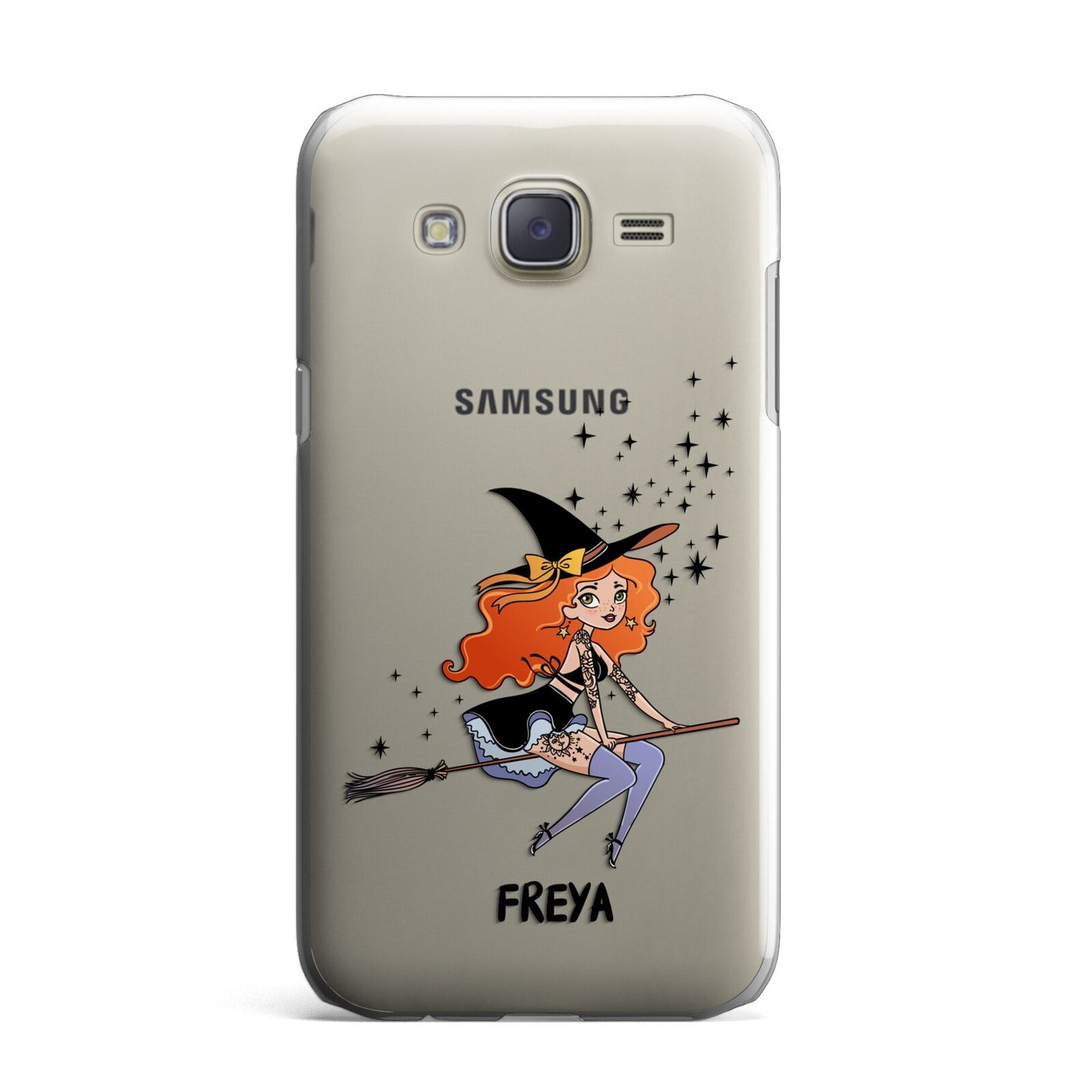Orange Haired Personalised Witch Samsung Galaxy J7 Case