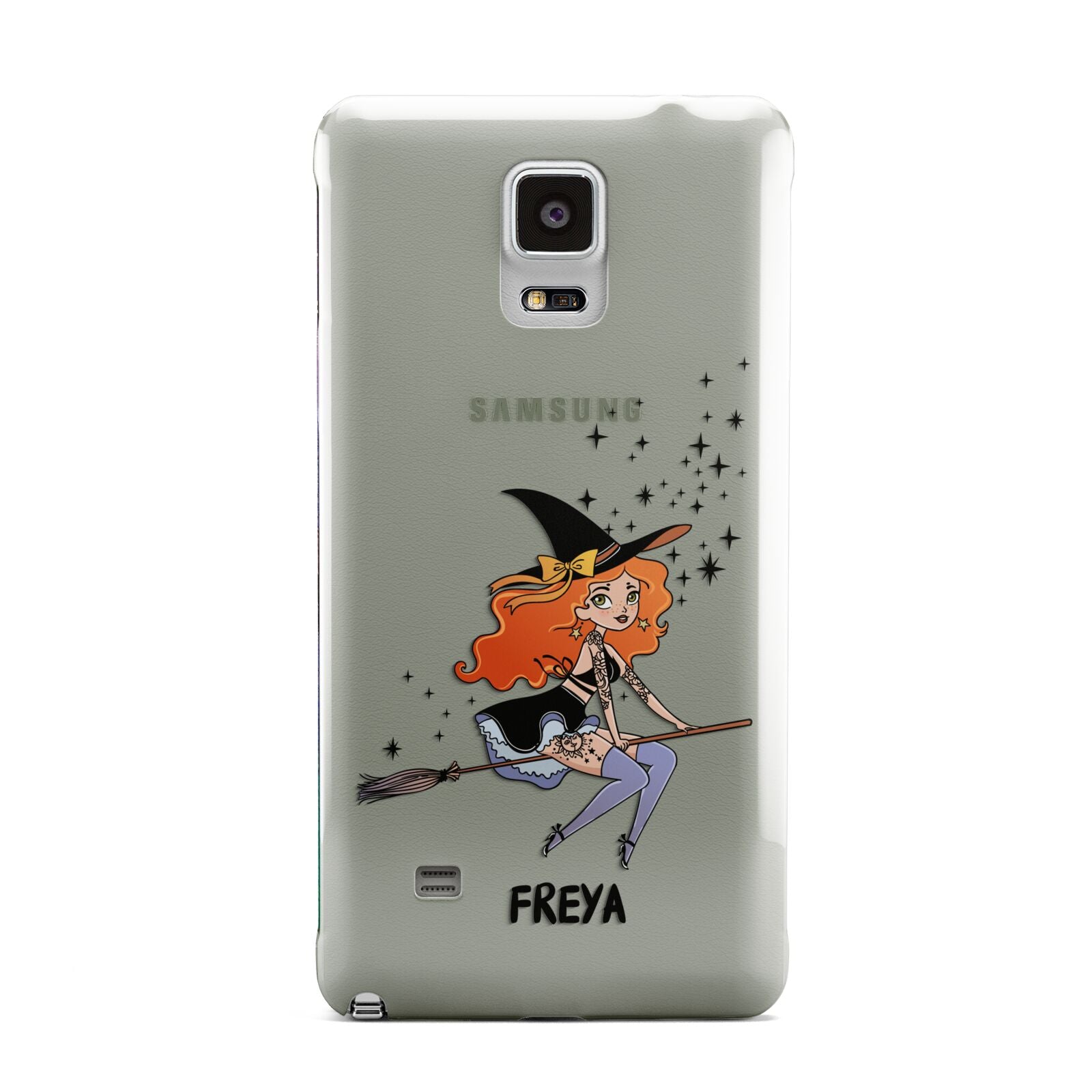 Orange Haired Personalised Witch Samsung Galaxy Note 4 Case