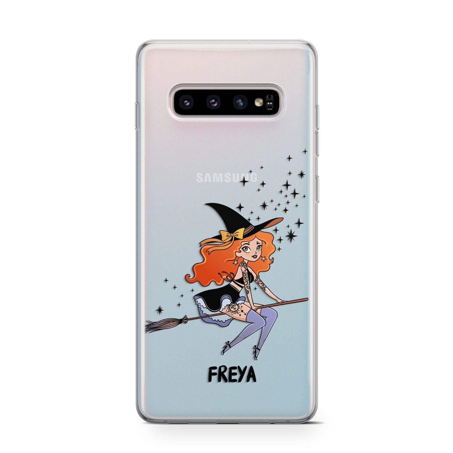 Orange Haired Personalised Witch Samsung Galaxy S10 Case
