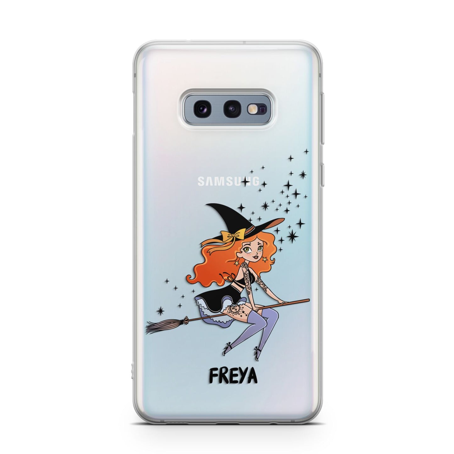 Orange Haired Personalised Witch Samsung Galaxy S10E Case