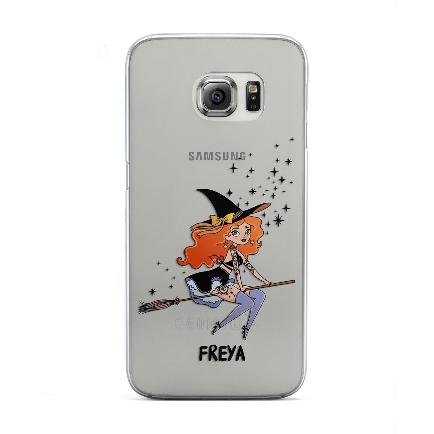 Orange Haired Personalised Witch Samsung Galaxy S6 Edge Case