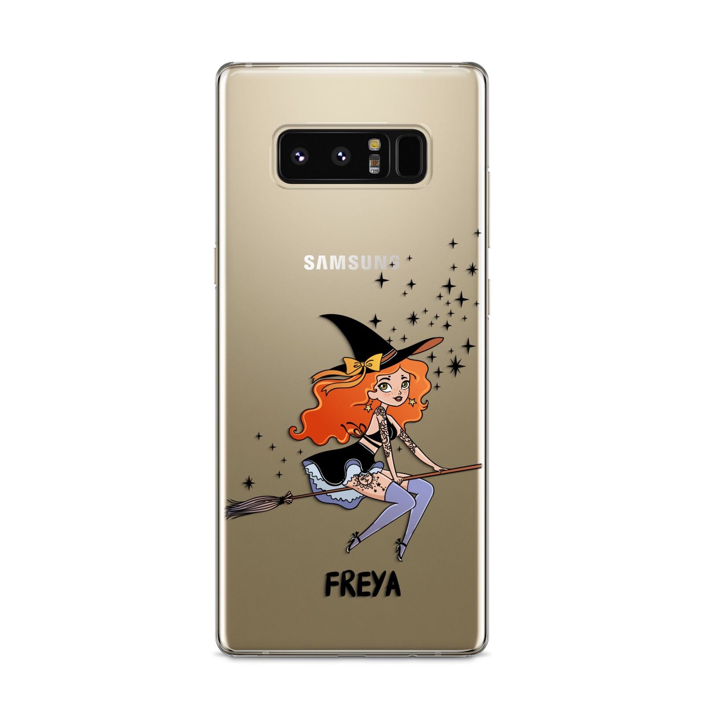 Orange Haired Personalised Witch Samsung Galaxy S8 Case