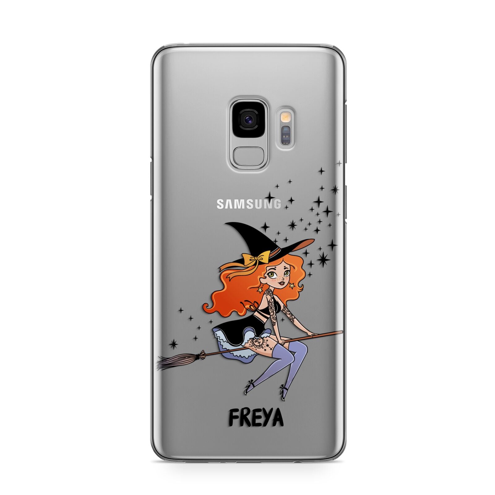 Orange Haired Personalised Witch Samsung Galaxy S9 Case