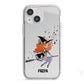 Orange Haired Personalised Witch iPhone 13 Mini TPU Impact Case with White Edges