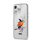 Orange Haired Personalised Witch iPhone 14 Pro Max Clear Tough Case Silver Angled Image