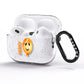 Orange Halloween Balloon Face AirPods Pro Glitter Case Side Image