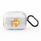 Orange Halloween Balloon Face AirPods Pro Glitter Case