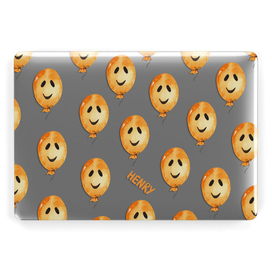 Orange Halloween Balloon Face Apple MacBook Case