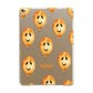 Orange Halloween Balloon Face Apple iPad Gold Case