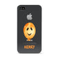 Orange Halloween Balloon Face Apple iPhone 4s Case