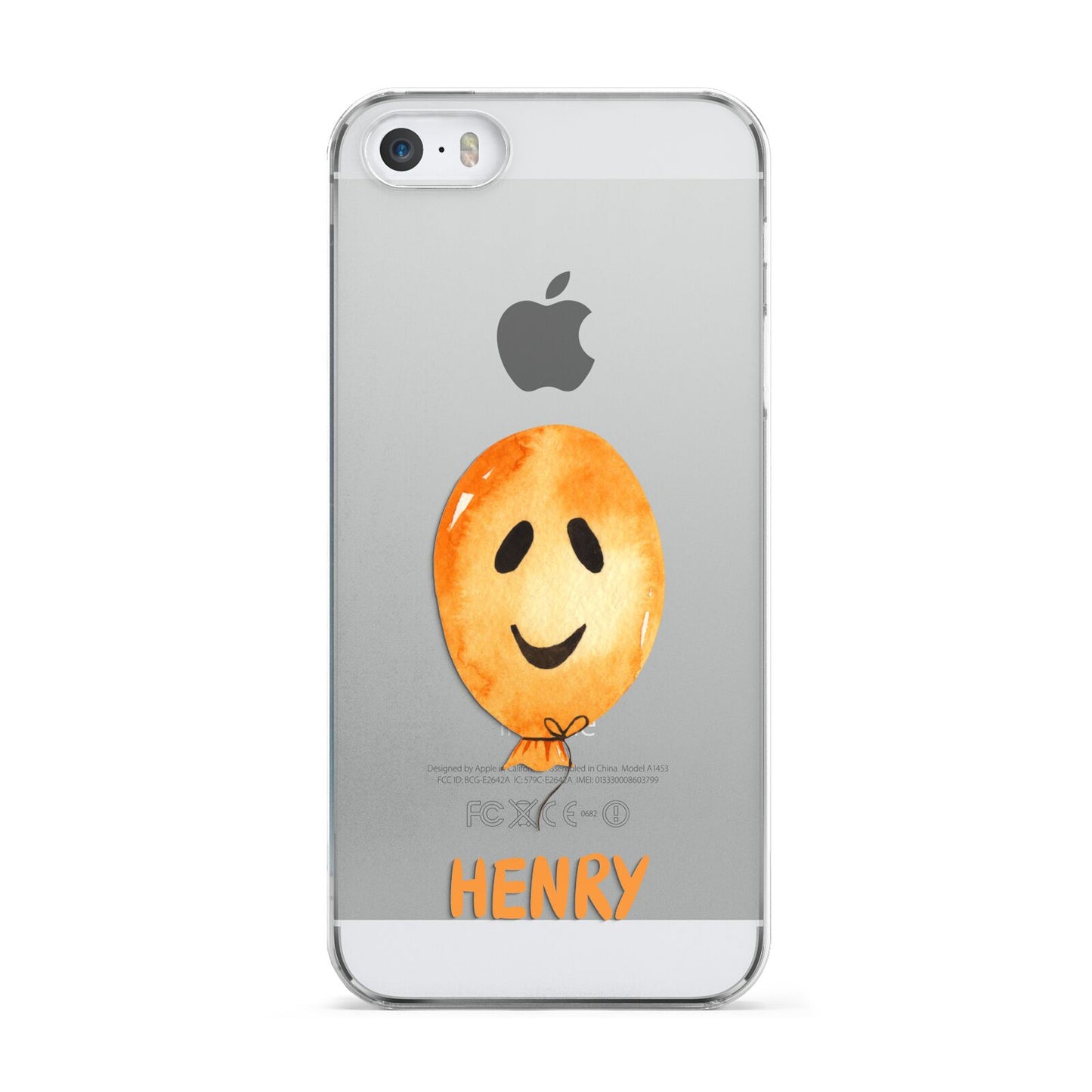 Orange Halloween Balloon Face Apple iPhone 5 Case