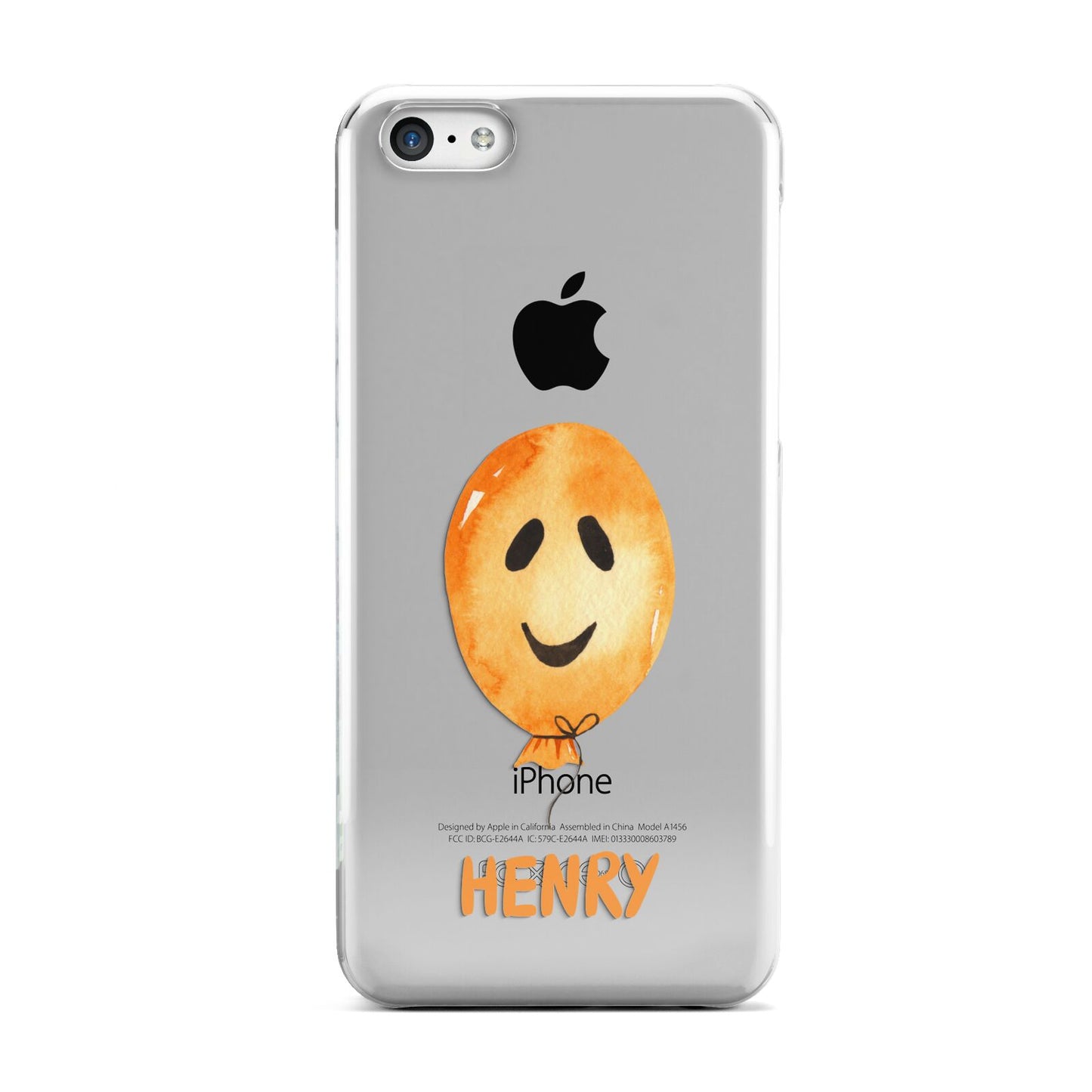 Orange Halloween Balloon Face Apple iPhone 5c Case