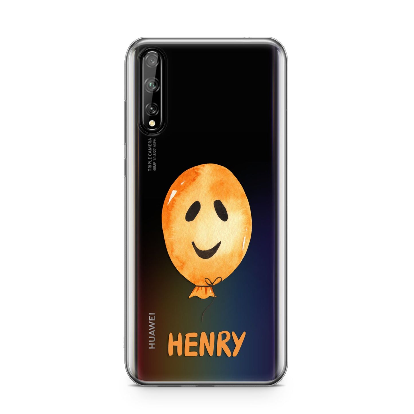 Orange Halloween Balloon Face Huawei Enjoy 10s Phone Case