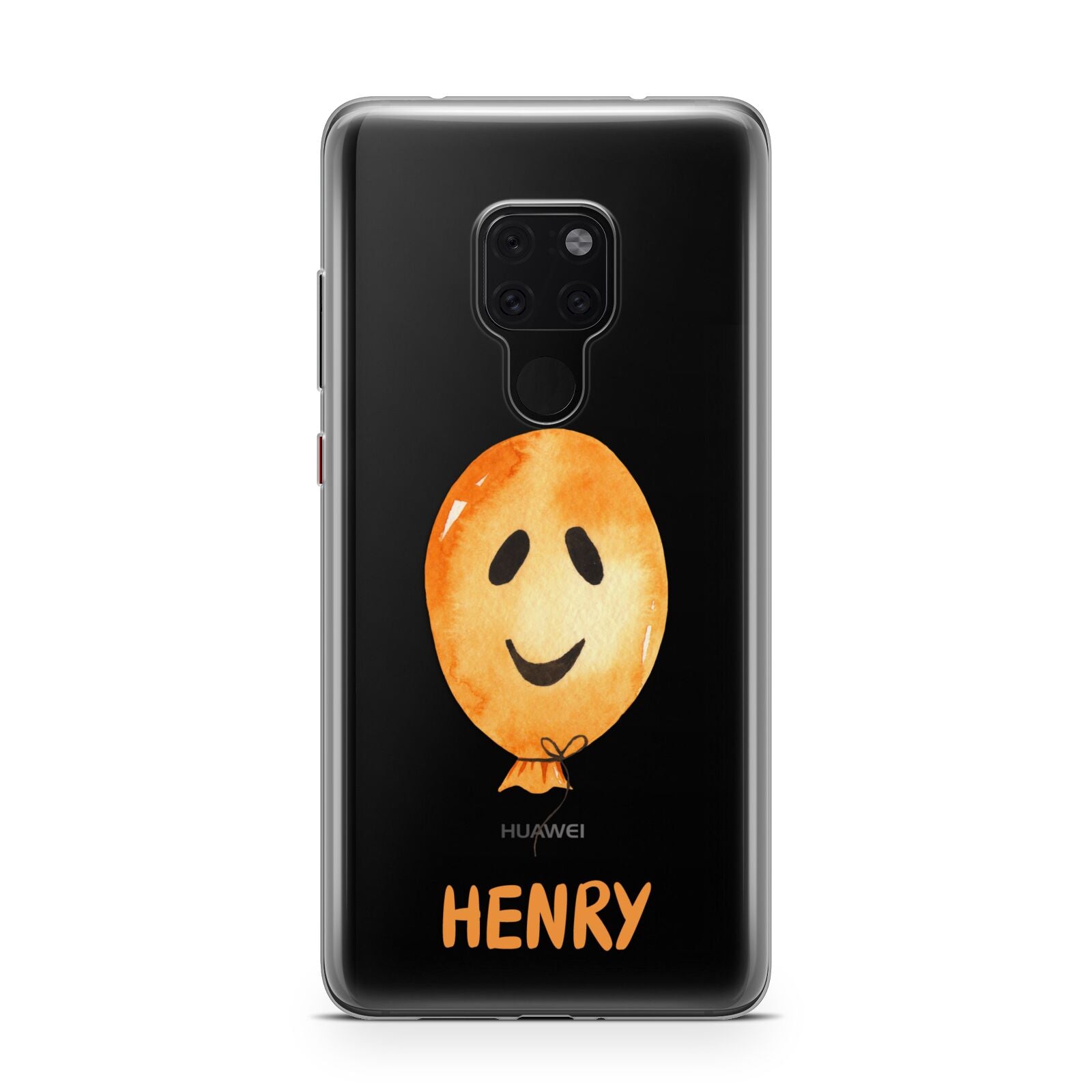 Orange Halloween Balloon Face Huawei Mate 20 Phone Case