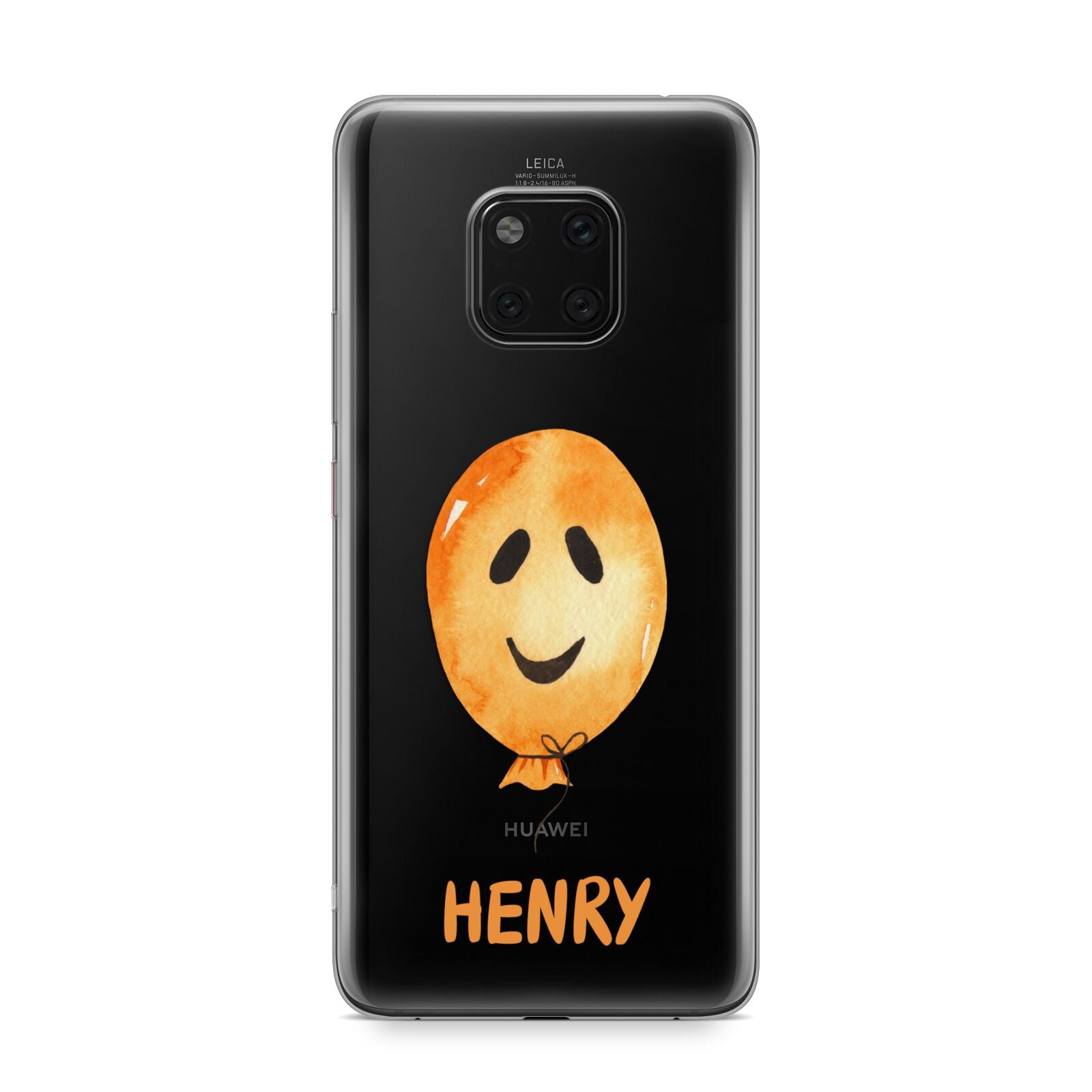 Orange Halloween Balloon Face Huawei Mate 20 Pro Phone Case
