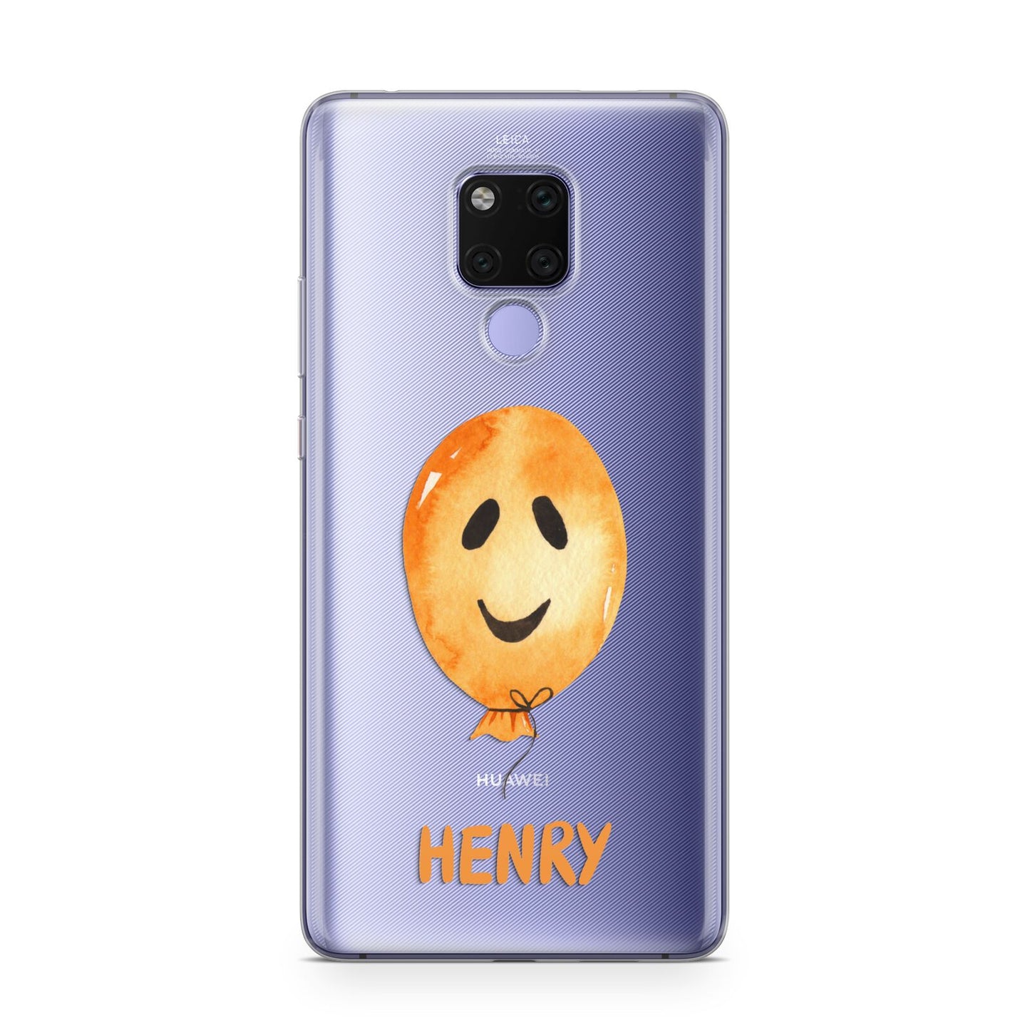 Orange Halloween Balloon Face Huawei Mate 20X Phone Case