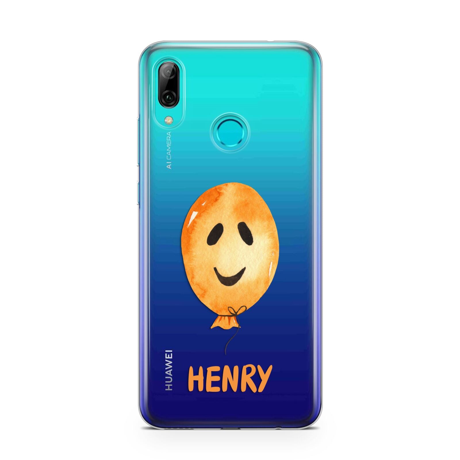 Orange Halloween Balloon Face Huawei P Smart 2019 Case