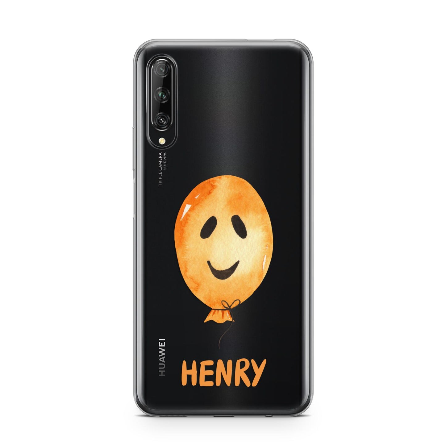 Orange Halloween Balloon Face Huawei P Smart Pro 2019