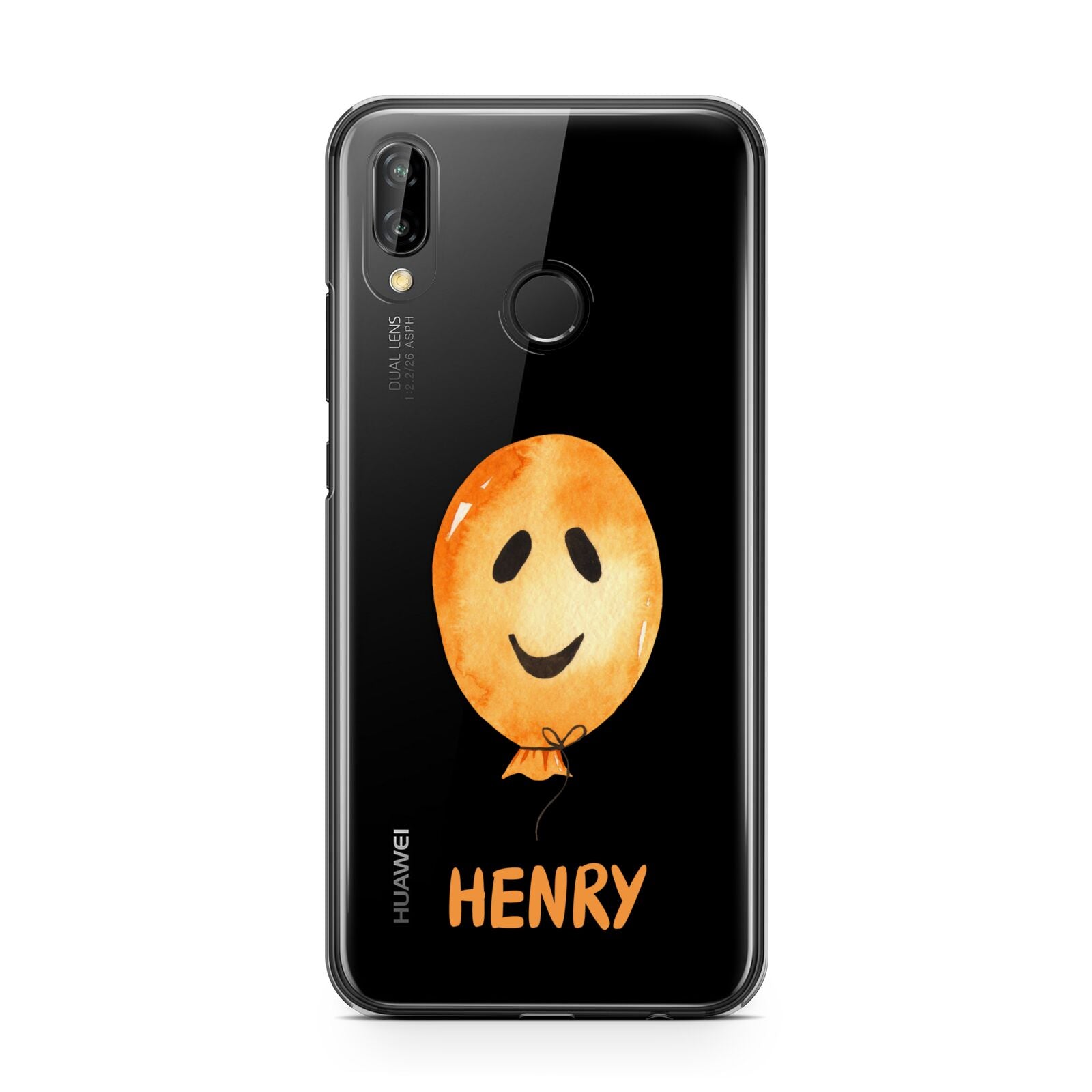 Orange Halloween Balloon Face Huawei P20 Lite Phone Case