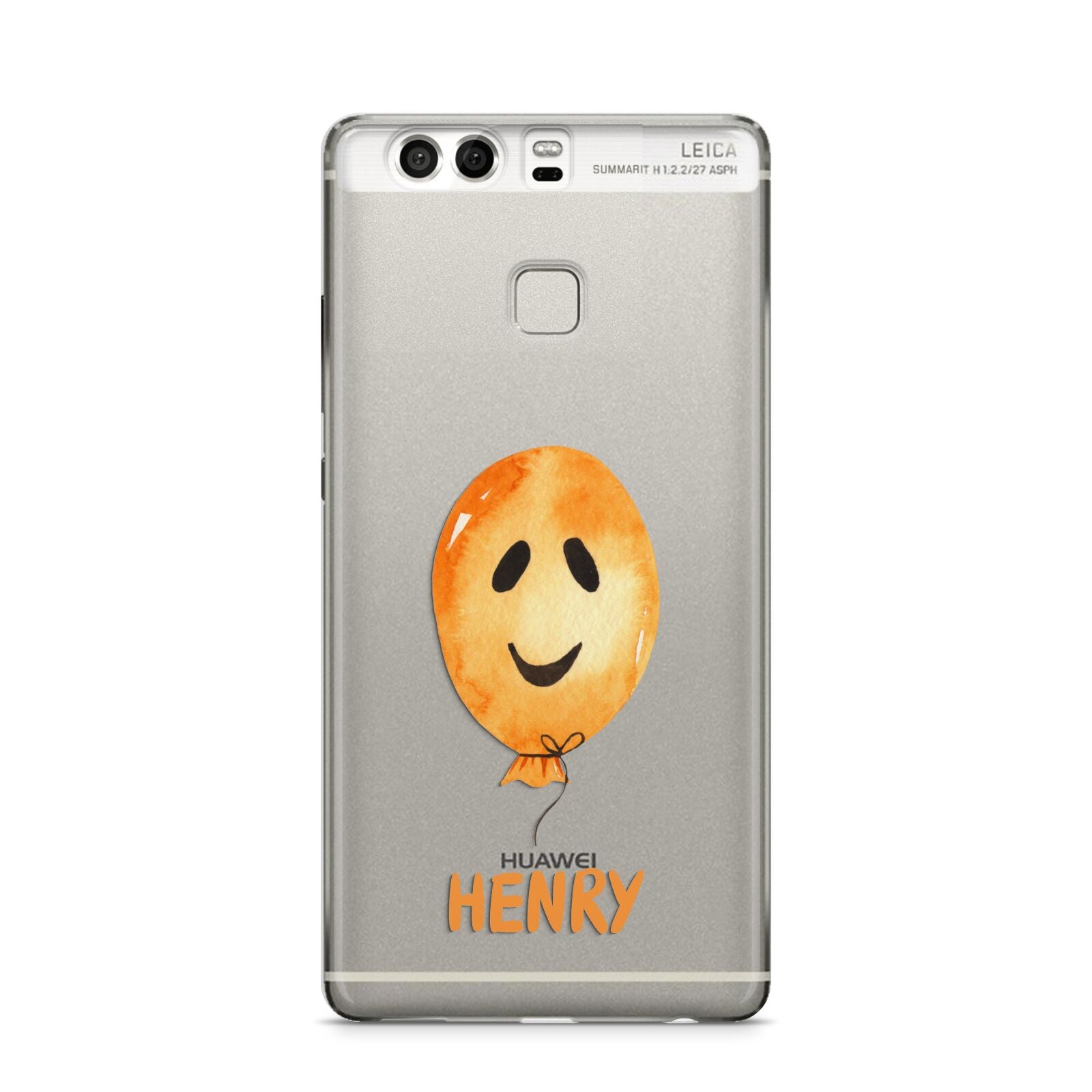 Orange Halloween Balloon Face Huawei P9 Case