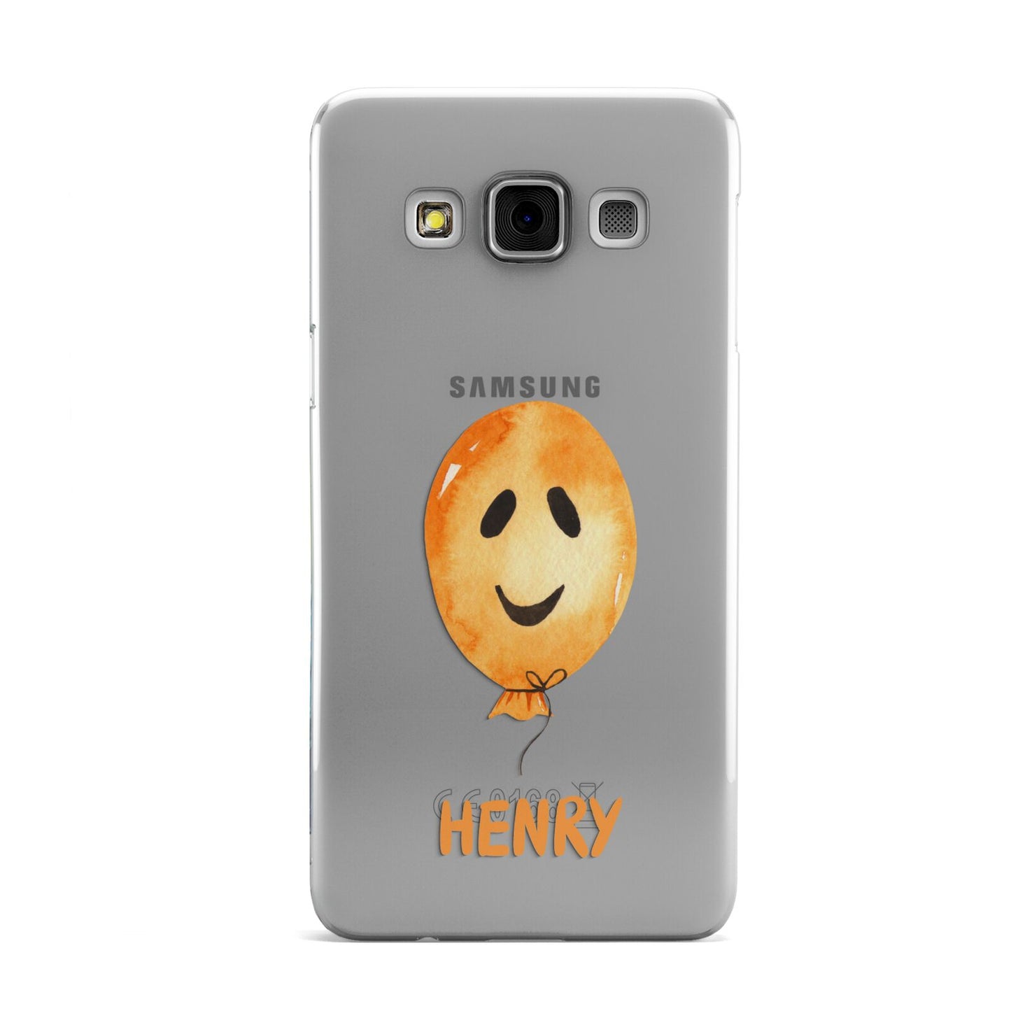Orange Halloween Balloon Face Samsung Galaxy A3 Case