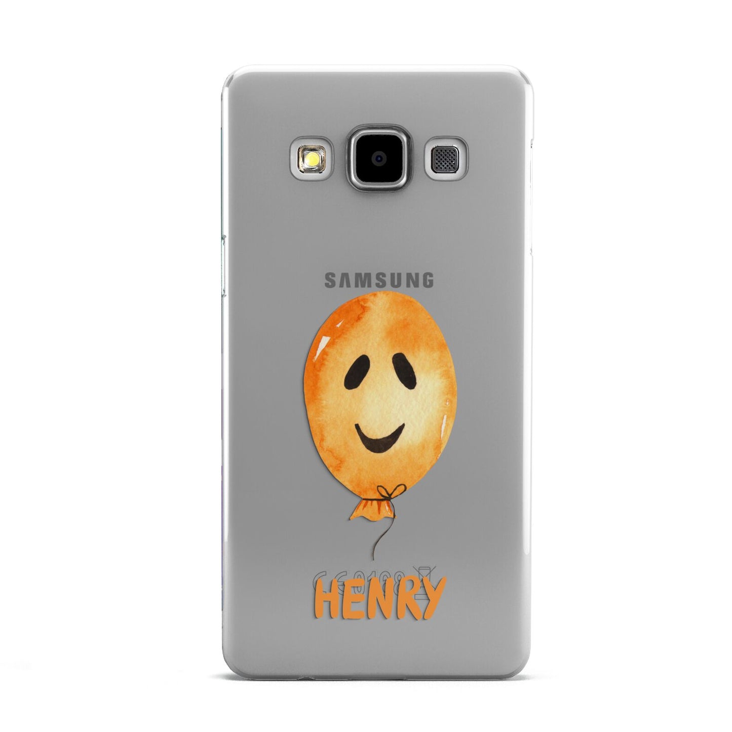 Orange Halloween Balloon Face Samsung Galaxy A5 Case