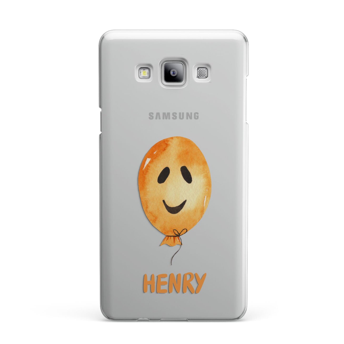 Orange Halloween Balloon Face Samsung Galaxy A7 2015 Case