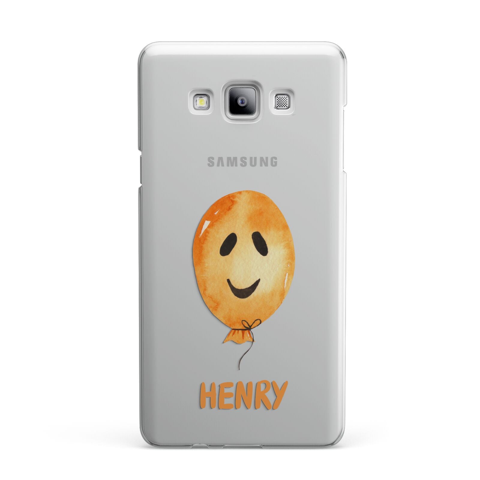 Orange Halloween Balloon Face Samsung Galaxy A7 2015 Case