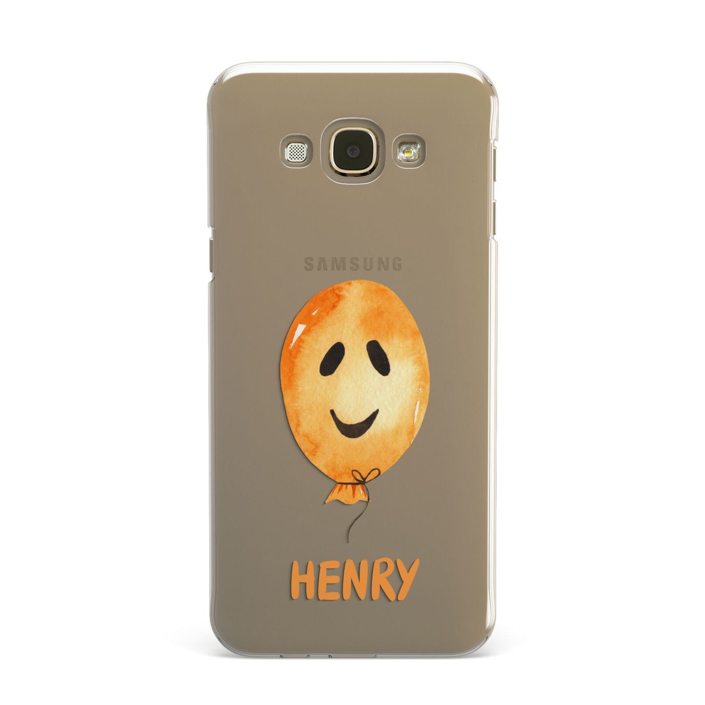 Orange Halloween Balloon Face Samsung Galaxy A8 Case