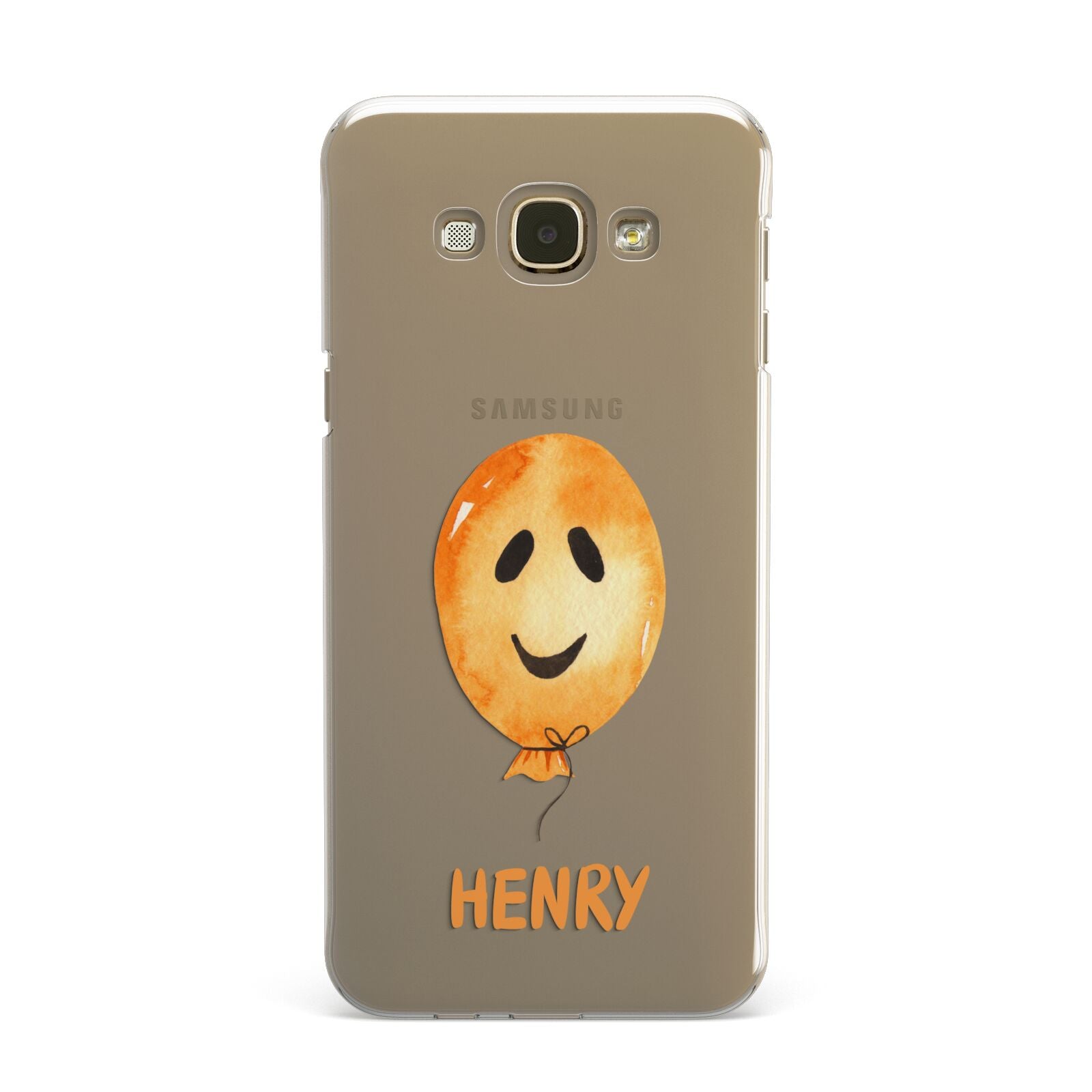 Orange Halloween Balloon Face Samsung Galaxy A8 Case
