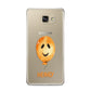Orange Halloween Balloon Face Samsung Galaxy A9 2016 Case on gold phone