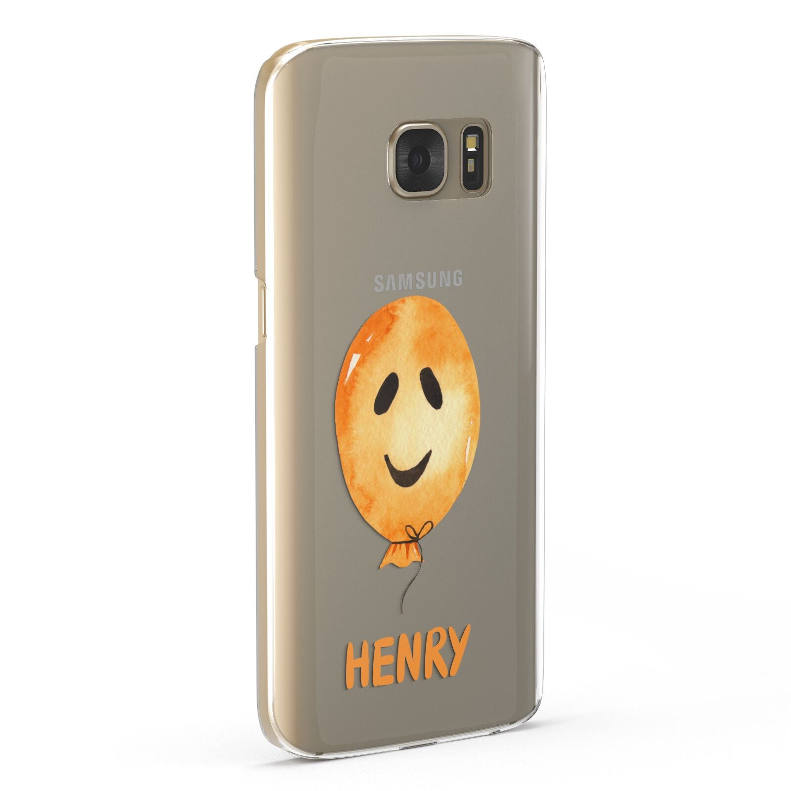 Orange Halloween Balloon Face Samsung Galaxy Case Fourty Five Degrees