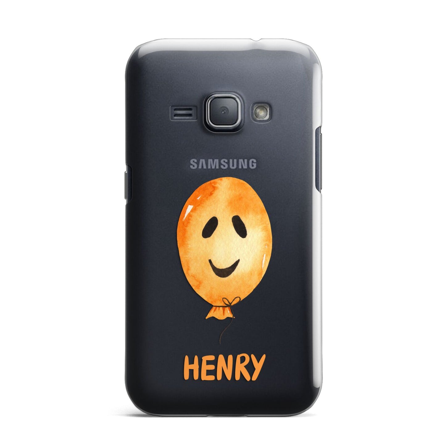 Orange Halloween Balloon Face Samsung Galaxy J1 2016 Case