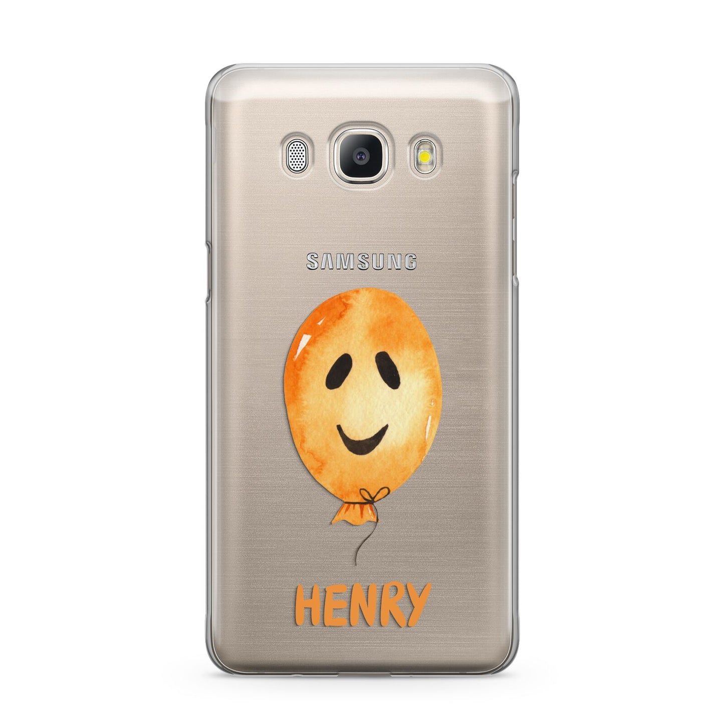 Orange Halloween Balloon Face Samsung Galaxy J5 2016 Case
