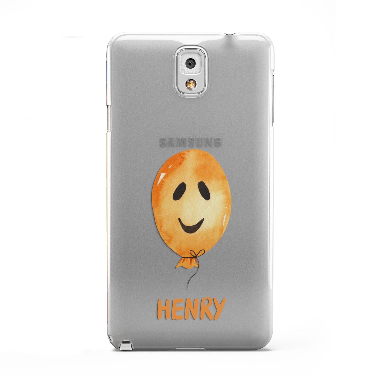 Orange Halloween Balloon Face Samsung Galaxy Note 3 Case