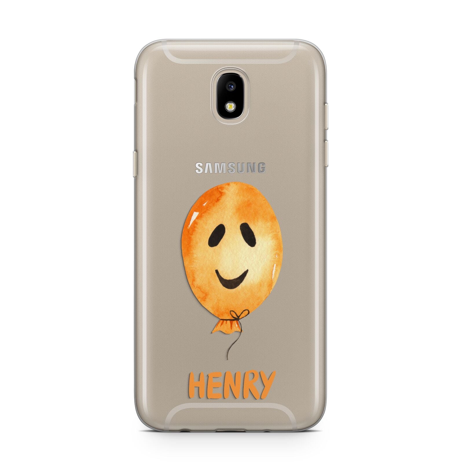 Orange Halloween Balloon Face Samsung J5 2017 Case