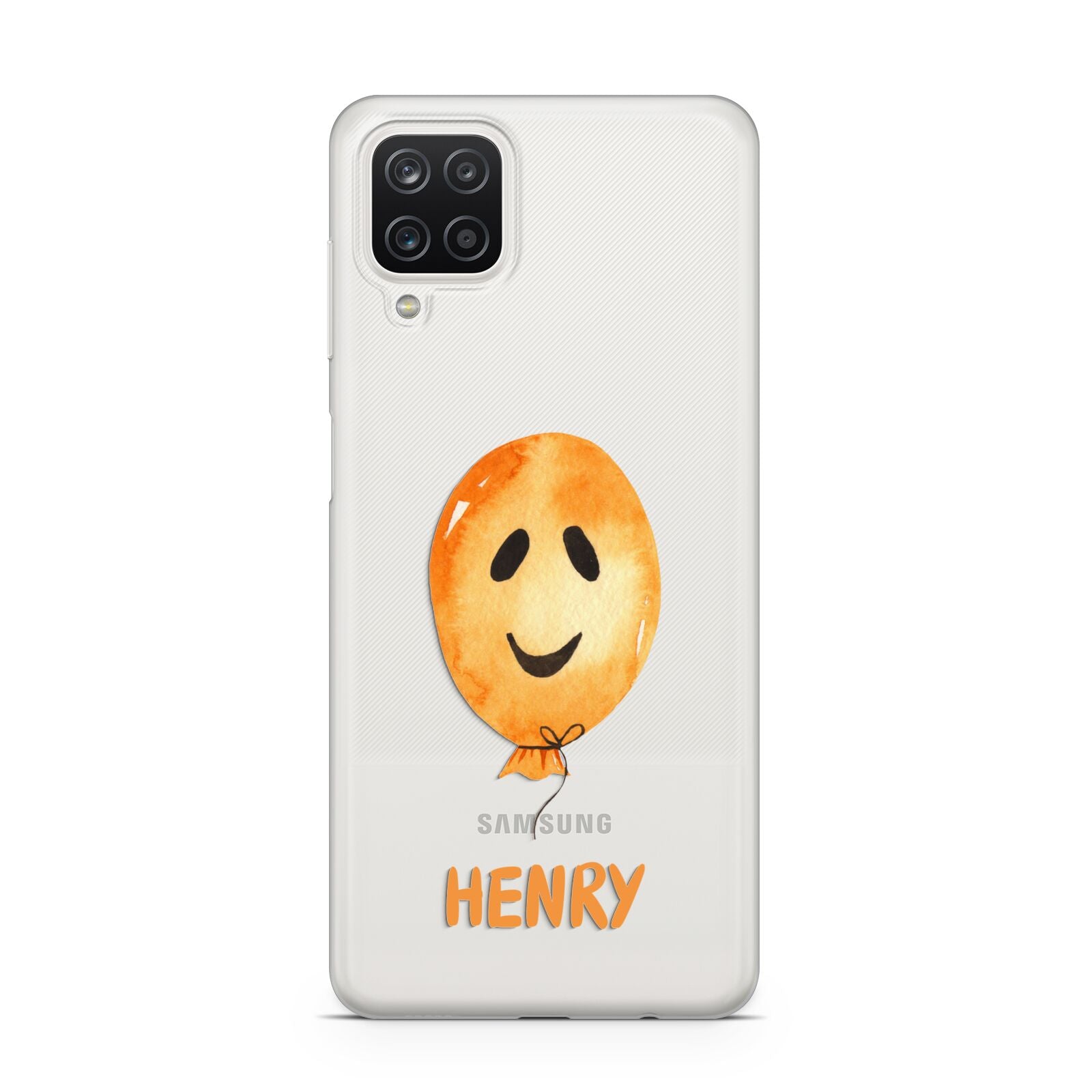 Orange Halloween Balloon Face Samsung M12 Case