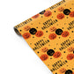 Orange Happy Halloween Personalised Gift Wrap