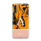 Orange Marble Personalised Huawei P20 Pro Phone Case