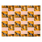 Orange Marble Personalised Personalised Wrapping Paper Alternative