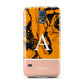 Orange Marble Personalised Samsung Galaxy S5 Case