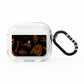 Orange Skeleton Illustrations AirPods Clear Case 3rd Gen